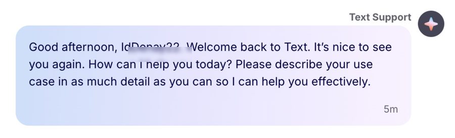 AI Agent before — overly formal response
