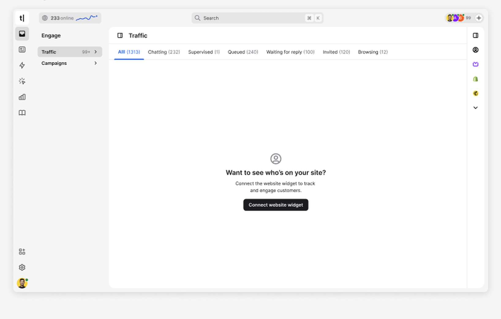 A more value-oriented empty state that guides the user toward setup